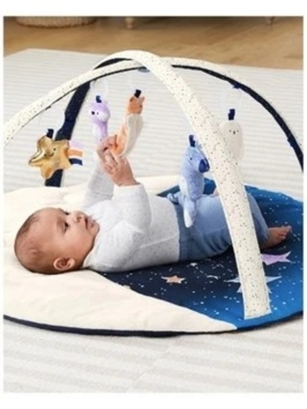 Skip Hop 3-in-1 Activity Baby Play Gym Tummy Time Mat, Celestial Dreams